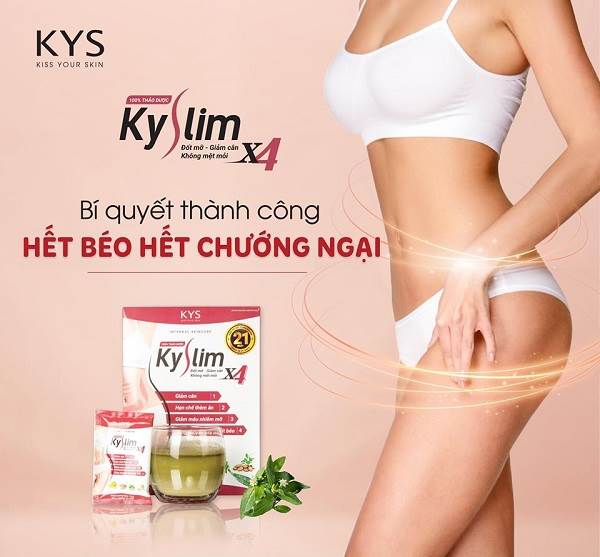 Giảm cân, giảm béo KySlim X4 thảo dược thiên nhiên an toàn hiệu quả